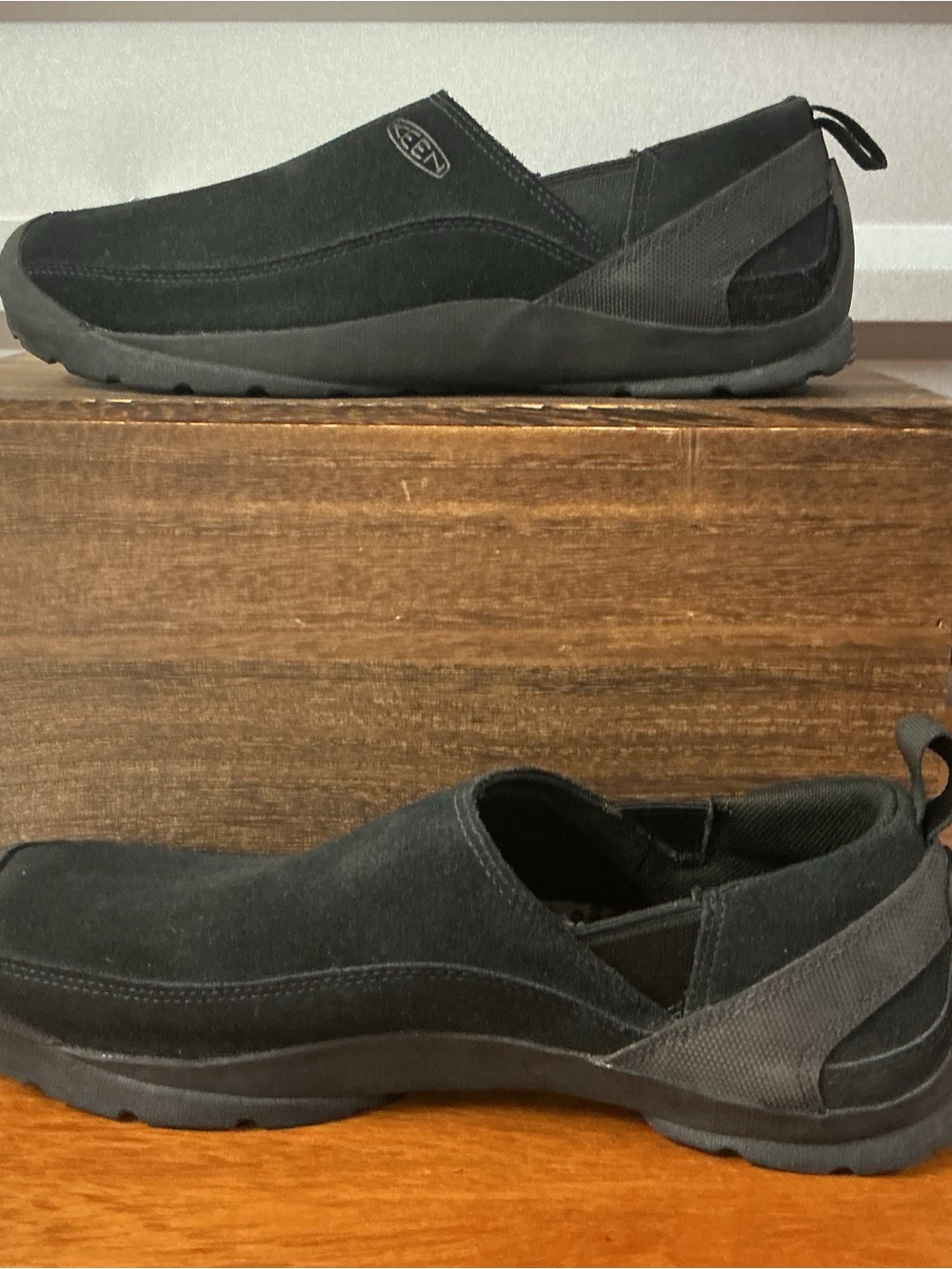 Keen Men Jasper Black Leather Slip On Loafer 1027881 Size 9.5 - Picture 5 of 8